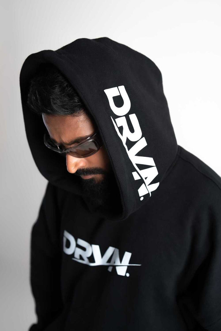 DRVN ECLIPSE BLACK HOODIE
