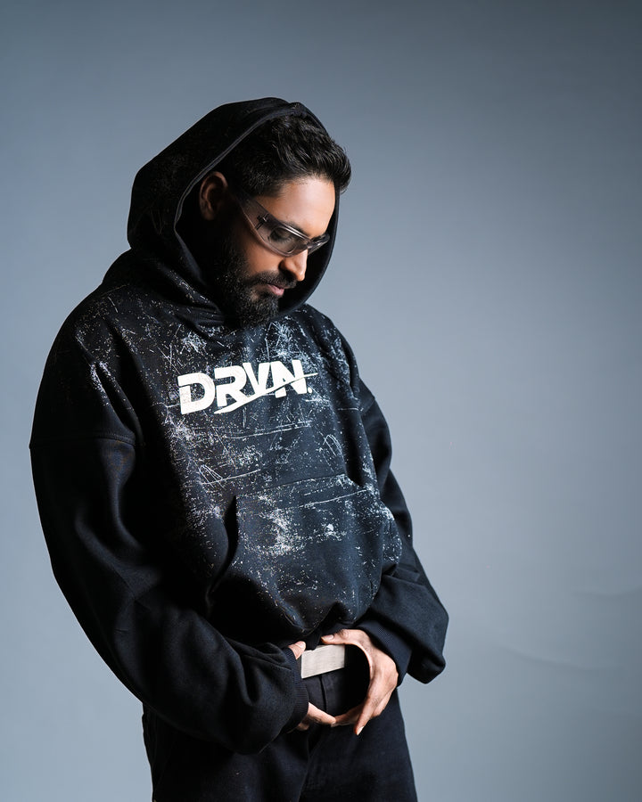 DRVN UNBREAKABLE BLACK HOODIE