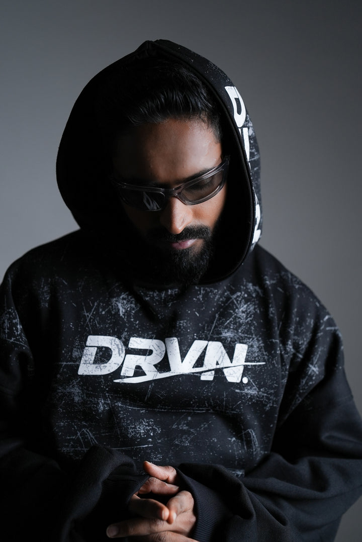 DRVN UNBREAKABLE BLACK HOODIE